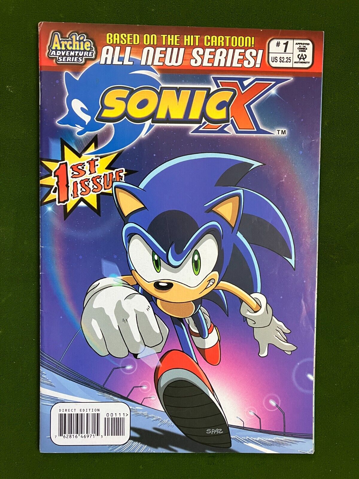 Sonic X #1 Archie Comics NM - Rare Direct Edition Boarded and Bagged