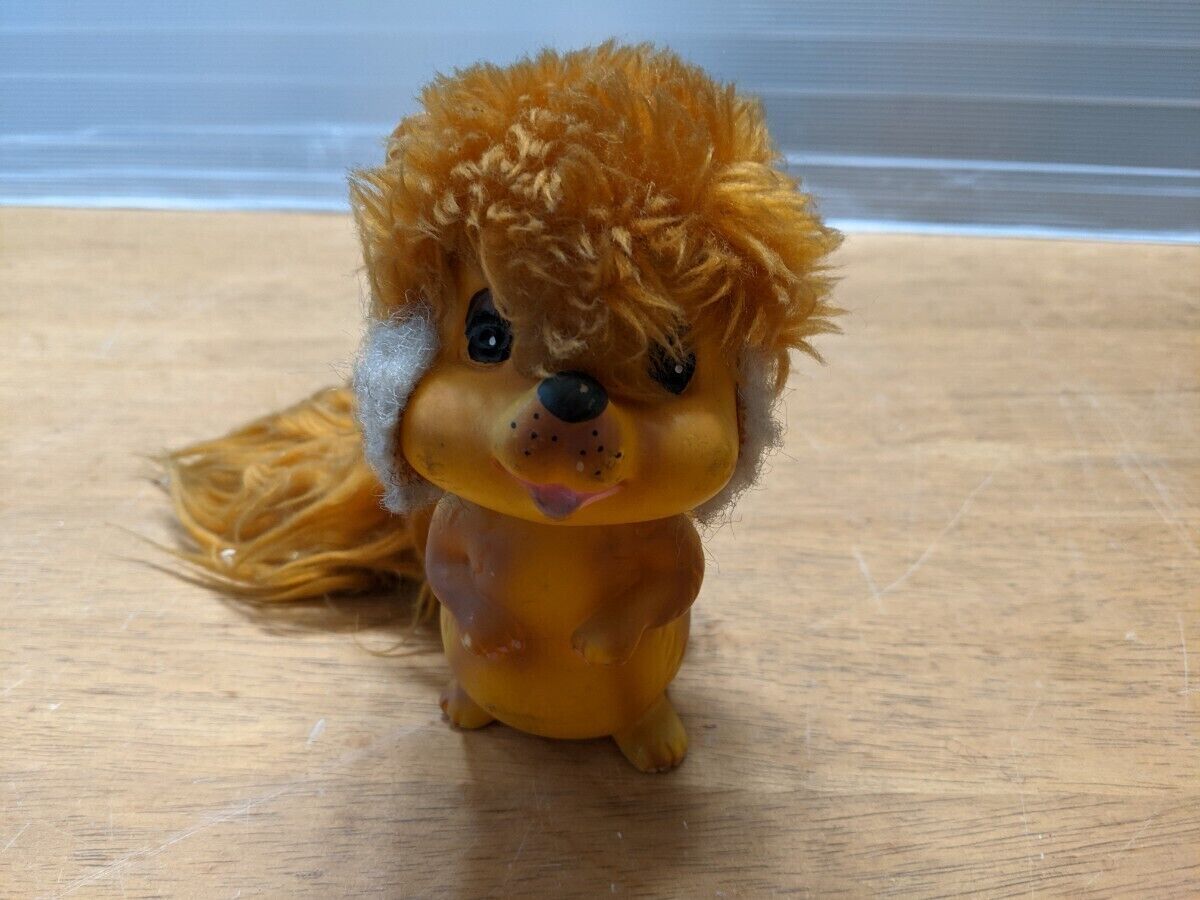 Vintage Sekiguchi Rare Character 1970s Yokai Squirrel Monchhichi Doll Plush