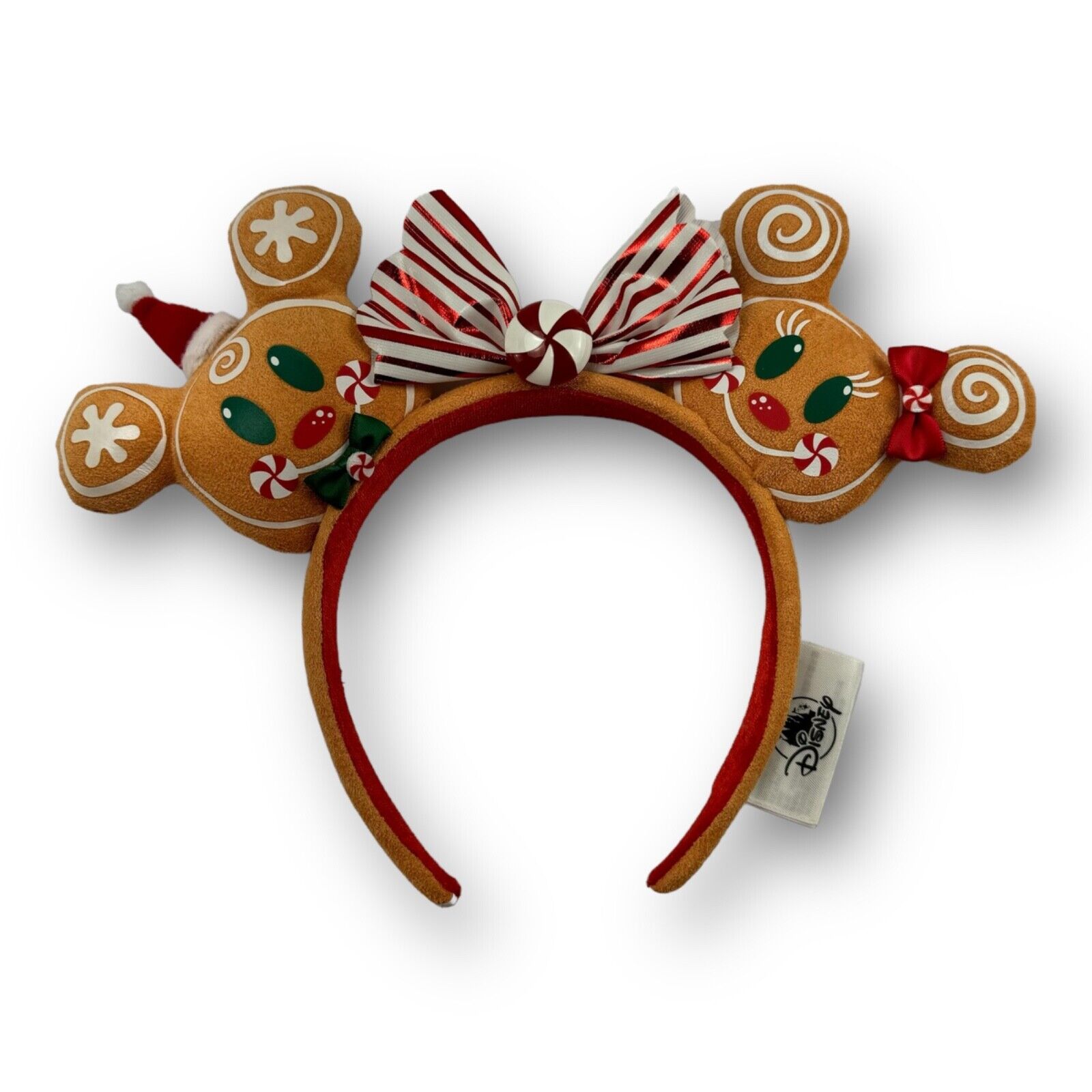 Disney Parks Christmas Holiday Gingerbread Ears Headband