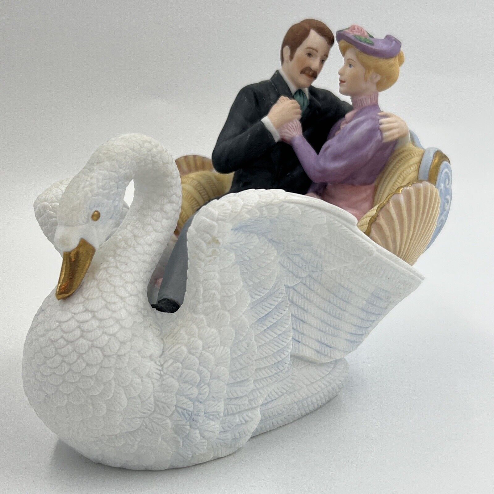 Lenox 1995 Carousel Courtship Swan Carousel Fine Porcelain Figurine