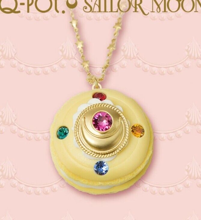 30th Sailor Moon x Q-pot Café Transformation Brooch Macaron Necklace (Brand New)