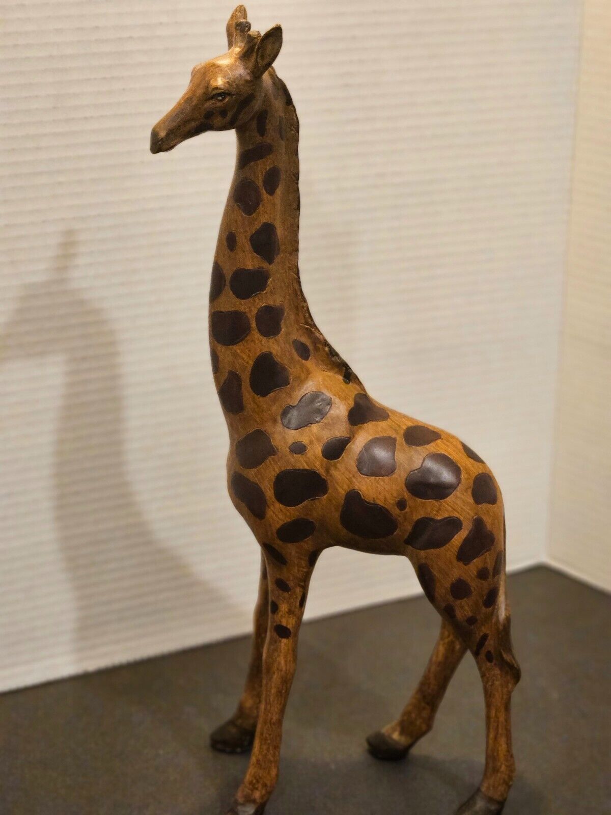 Vintage Hand Carved Wooden Giraffe 14\