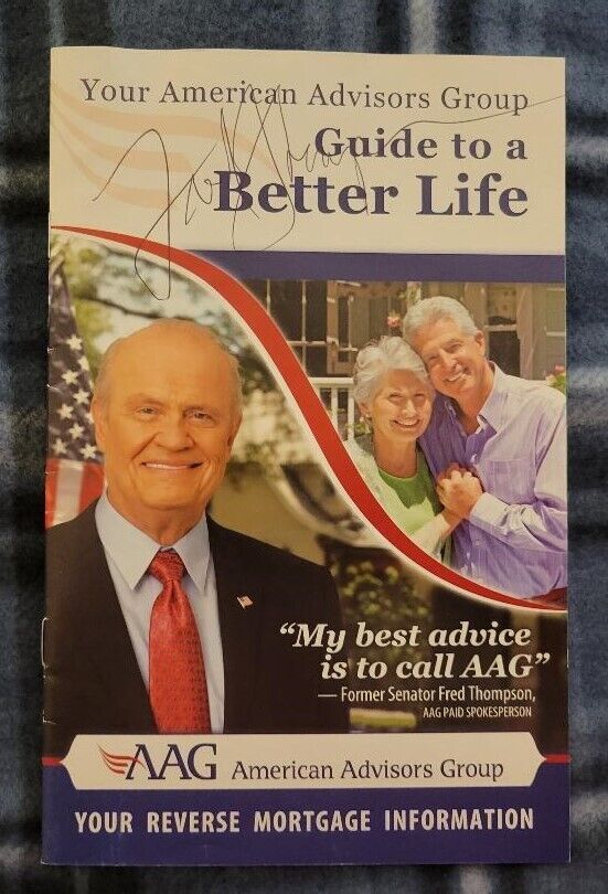 Fred Thompson Autograph, Senator, Actor, Watergate, Candidate for President