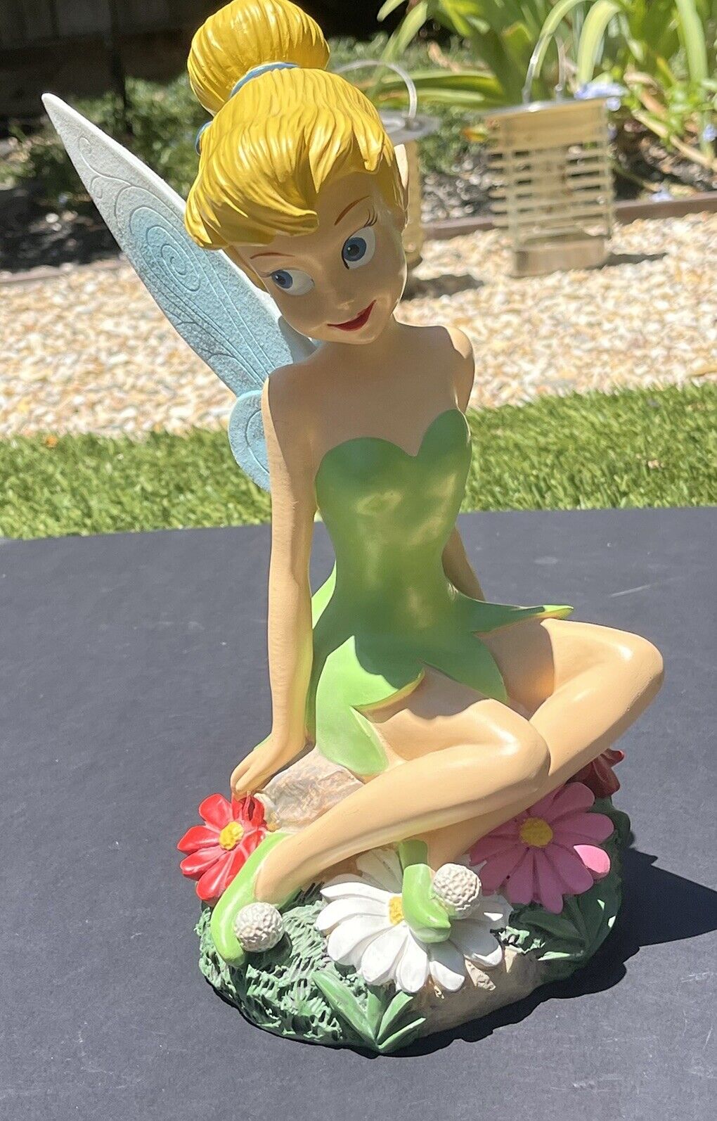 Disney Peter Pan Tinkerbell Fairy Garden or indoor Statue 12” figurine