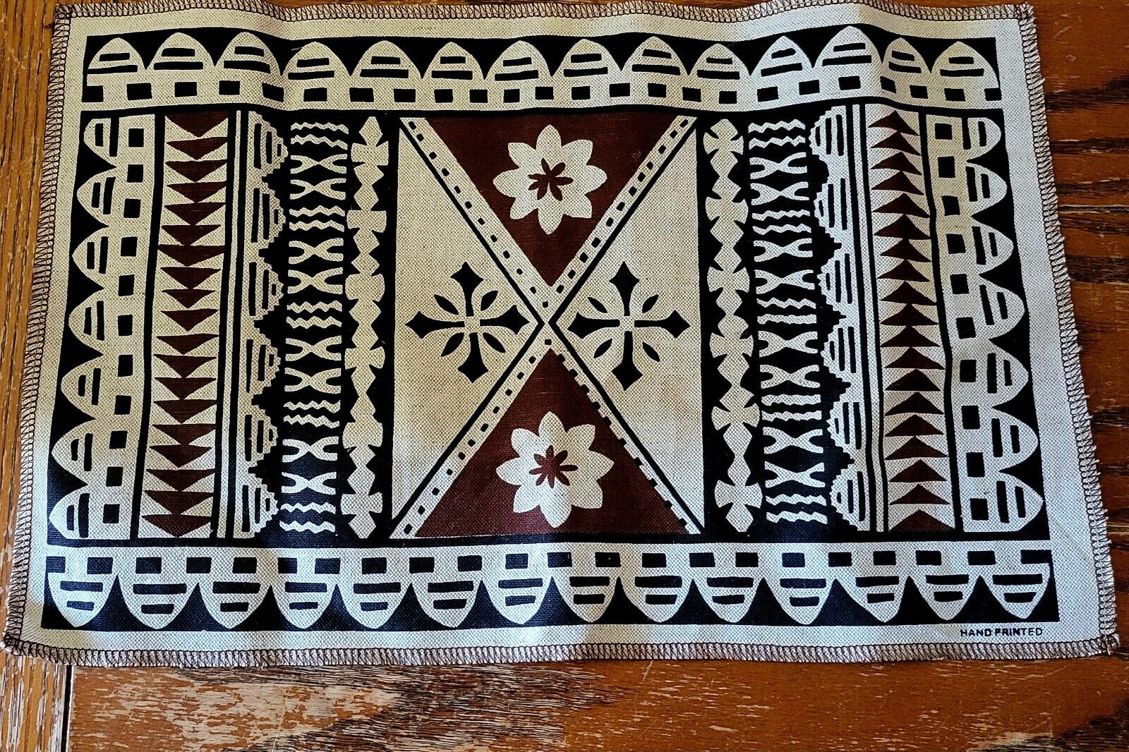 Polynesian Placemats. Set of 6. Handmade in Fiji. 18\