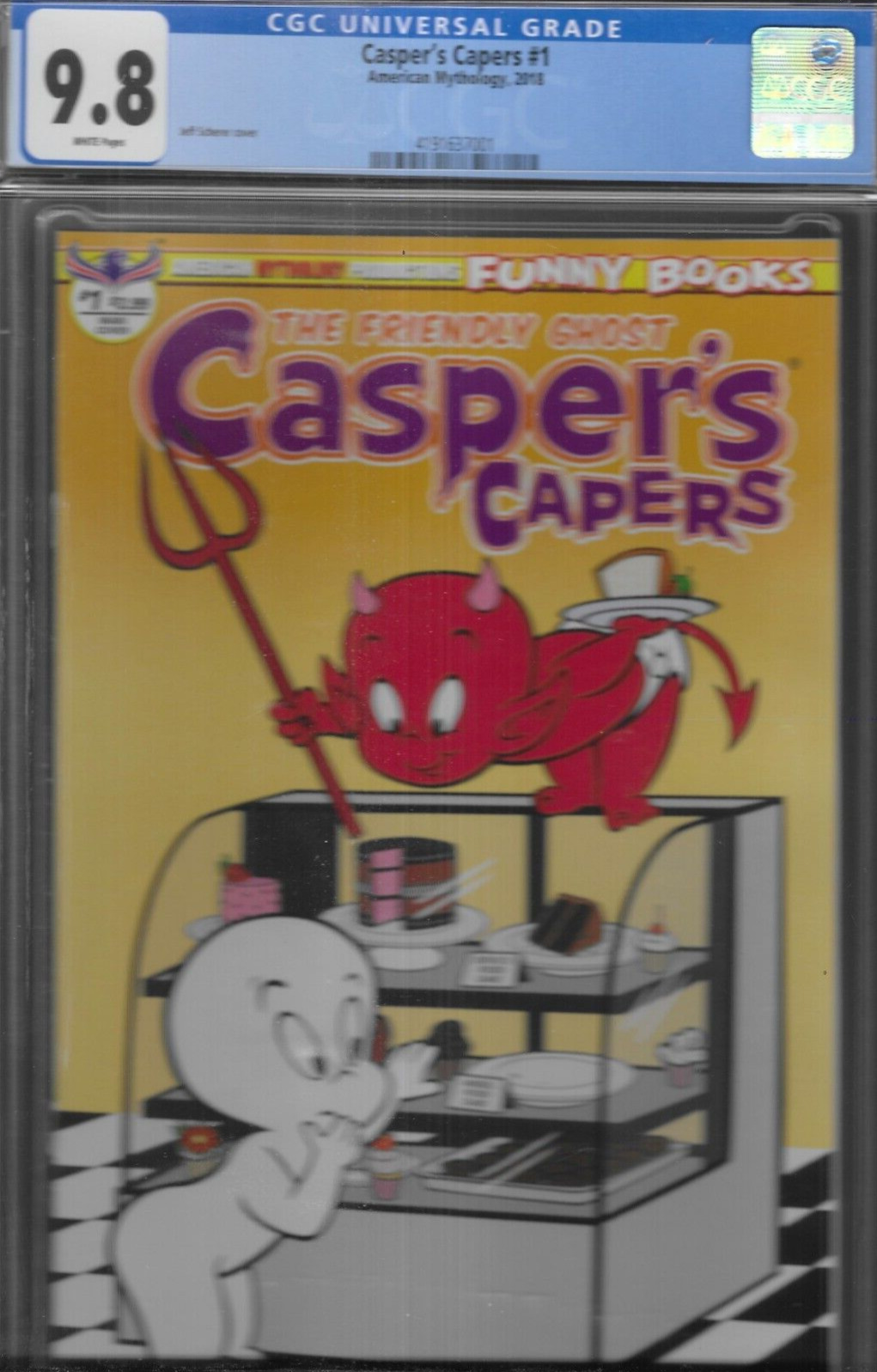 Caspers Capers Comic 1 CGC 9.8 Cover A Jeff Scherer 2018 Warren Kremer Sosa