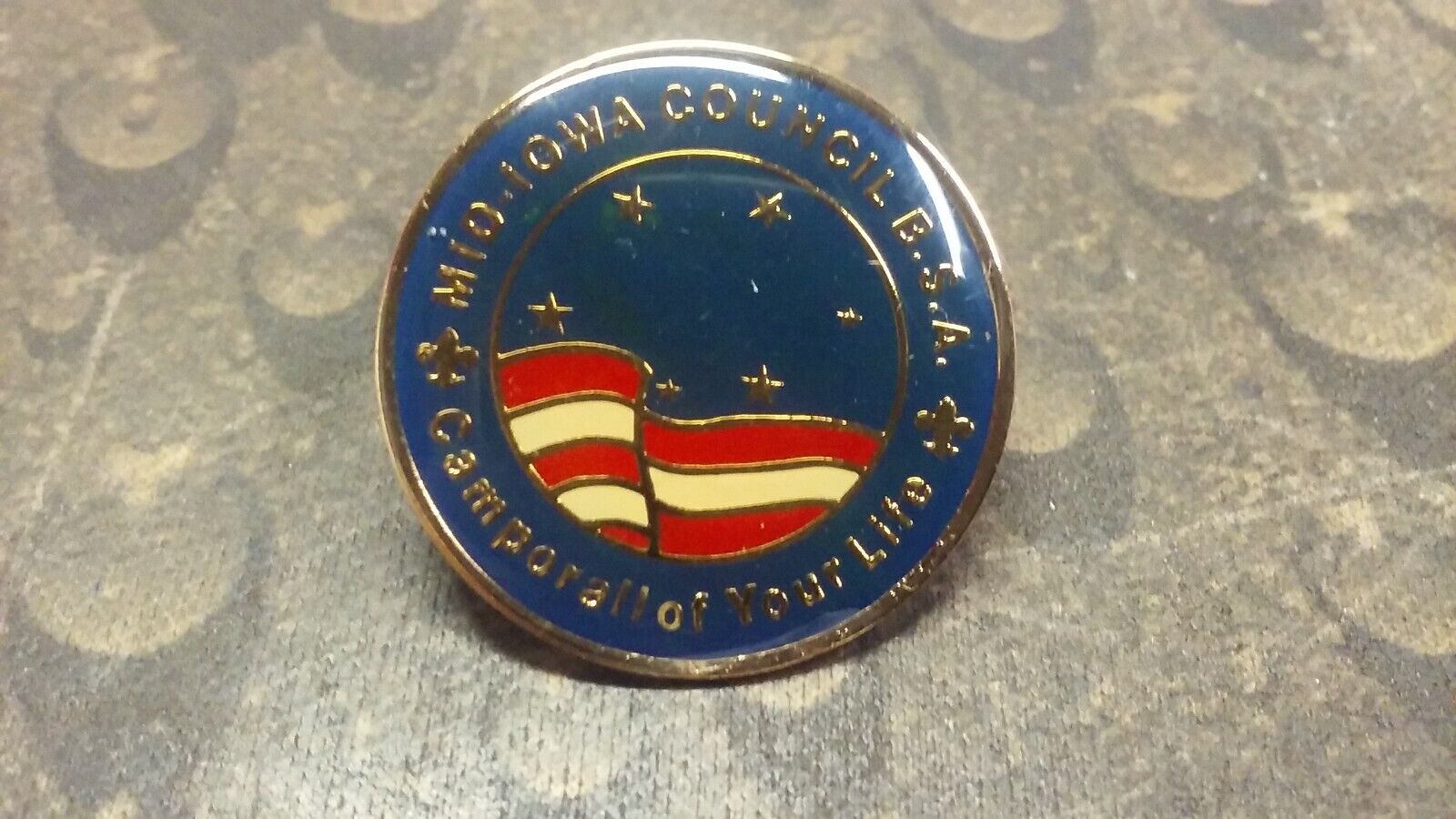 Mid Iowa Council BSA pin badge Boy Scouts Camporall of Your Life