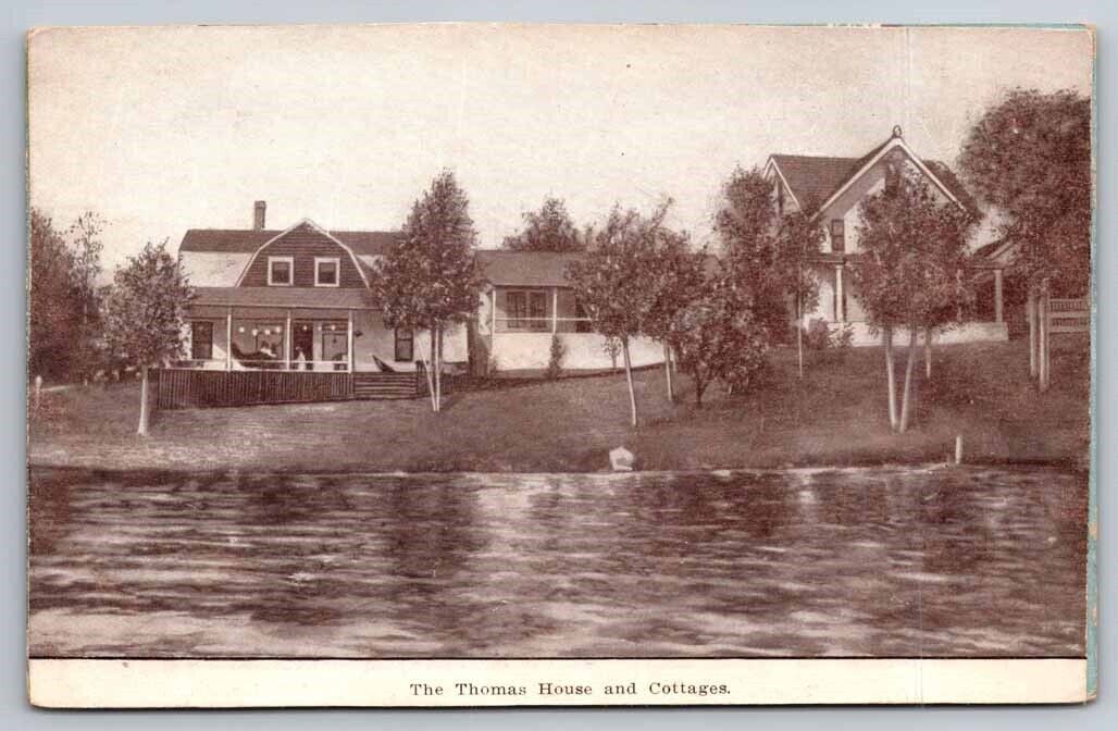 eStampsNet - The Thomas House and Cottages Postcard