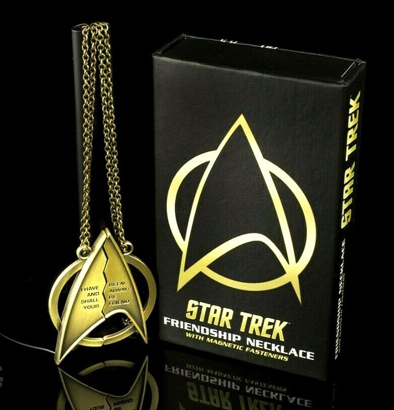 QMX Star Trek Friendship Necklace with Chain- Boxed- UNUSED- Out of Production