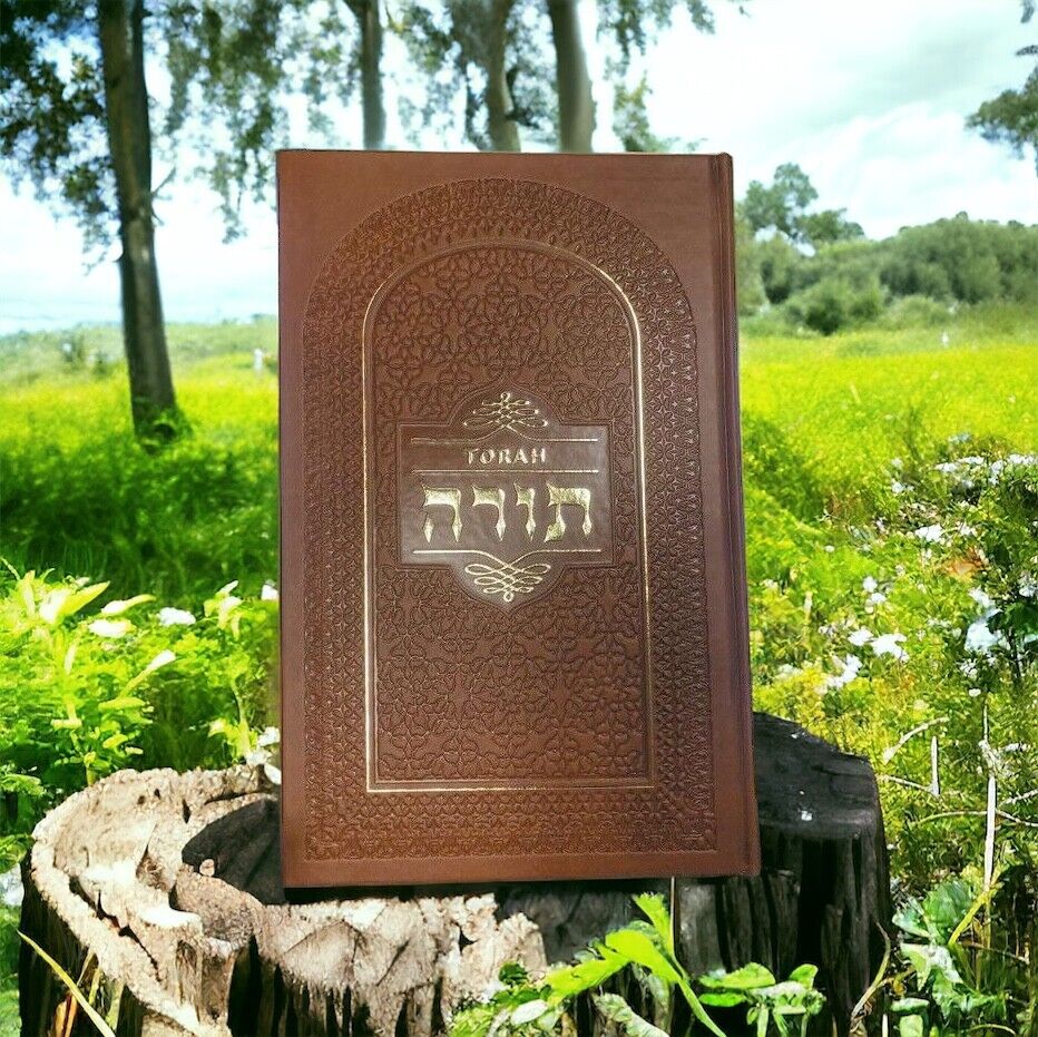 Large Hebrew English Jewish TORAH Holy Bible 5 Books of Moses Pentateuch Chumash