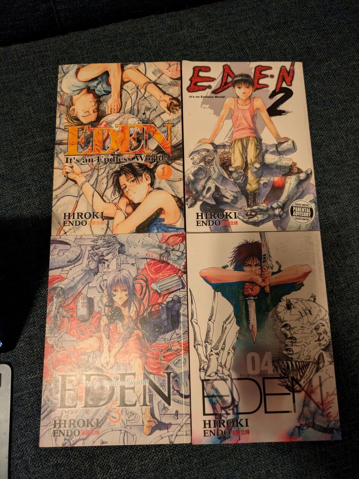 Eden It's An Endless World English Manga Volumes 1-4 Rare OOP
