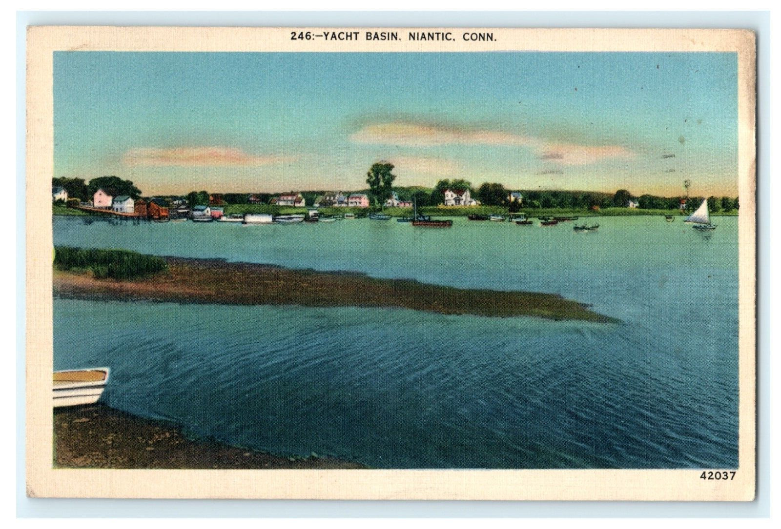 1949 Yacht Basin Niantic CT Early View Posted