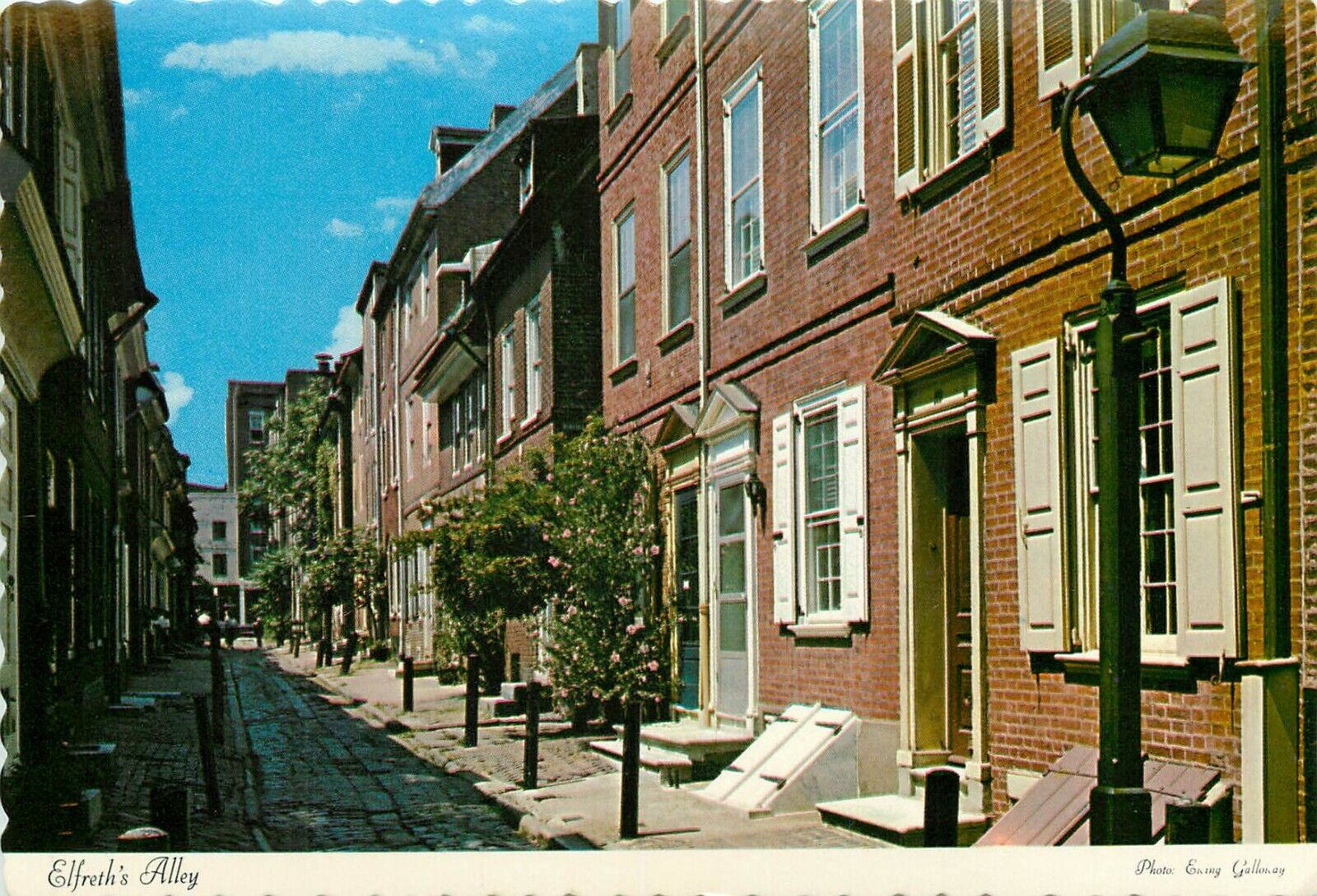 Elfreths Alley occupied since 1694 Philadelphia Pennsylvania Postcard