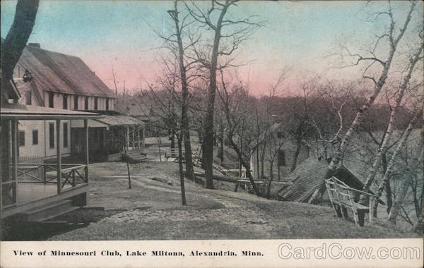 Alexandria,MN View of Minnesouri Club,Lake Miltona Douglas County Minnesota