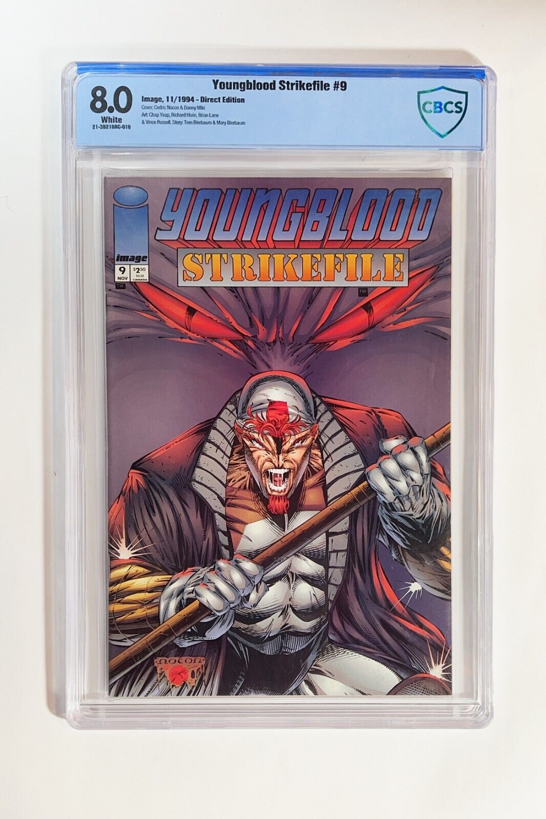 Youngblood Strike File #9 CBCS Graded 8.0 Image November 1994 (NOT CGC)