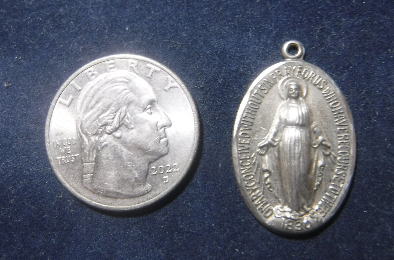 Vintage Sterling Miraculous Medal