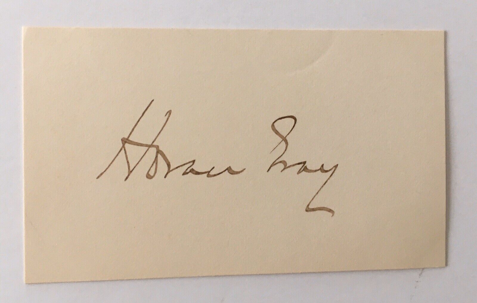 Horace Gray Signed Autographed 2.25 X 3.25 Card Full JSA Letter Supreme Court