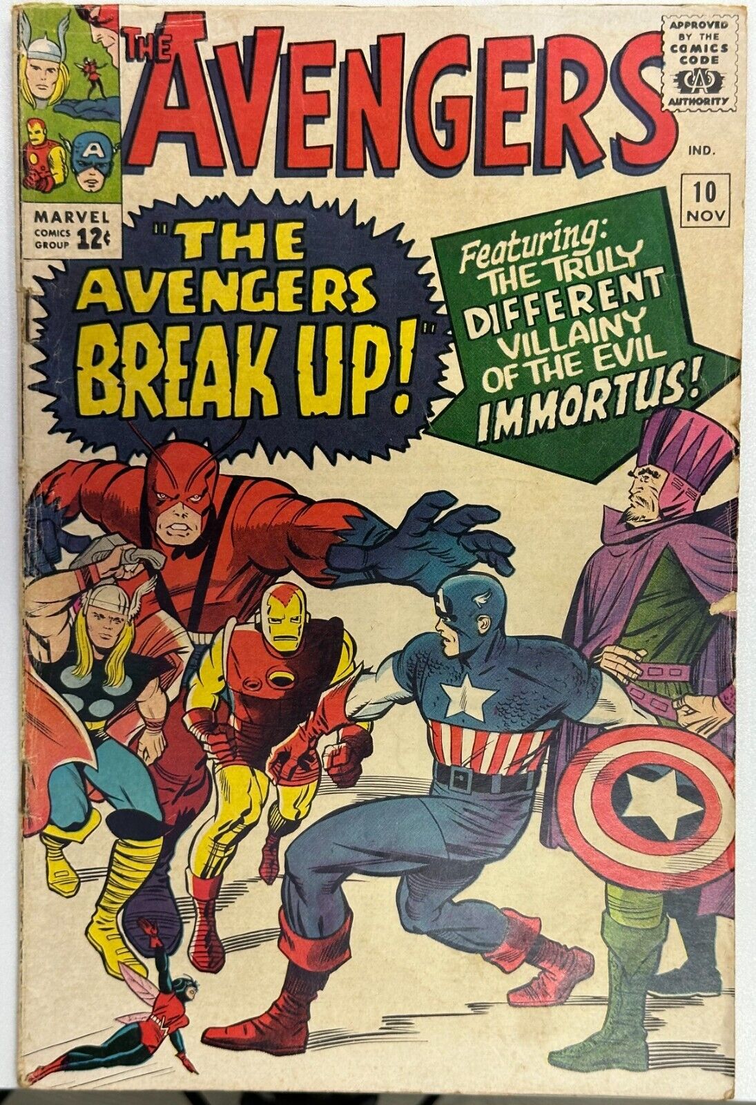 Avengers #10, KEY 1st App. Immortus, FN, Marvel Comics 1964