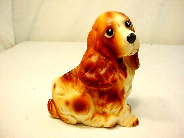 Vtg Napcoware Cocker Spaniel Puppy Dog Planter Vase Figurine Ceramic 6717 FrShip