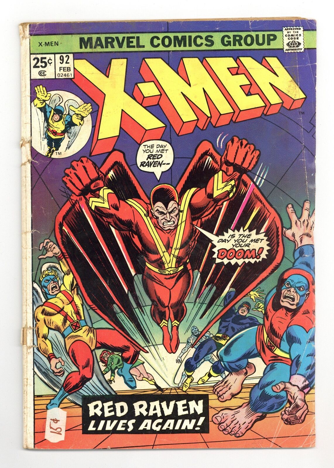 Uncanny X-Men #92 GD 2.0 1975