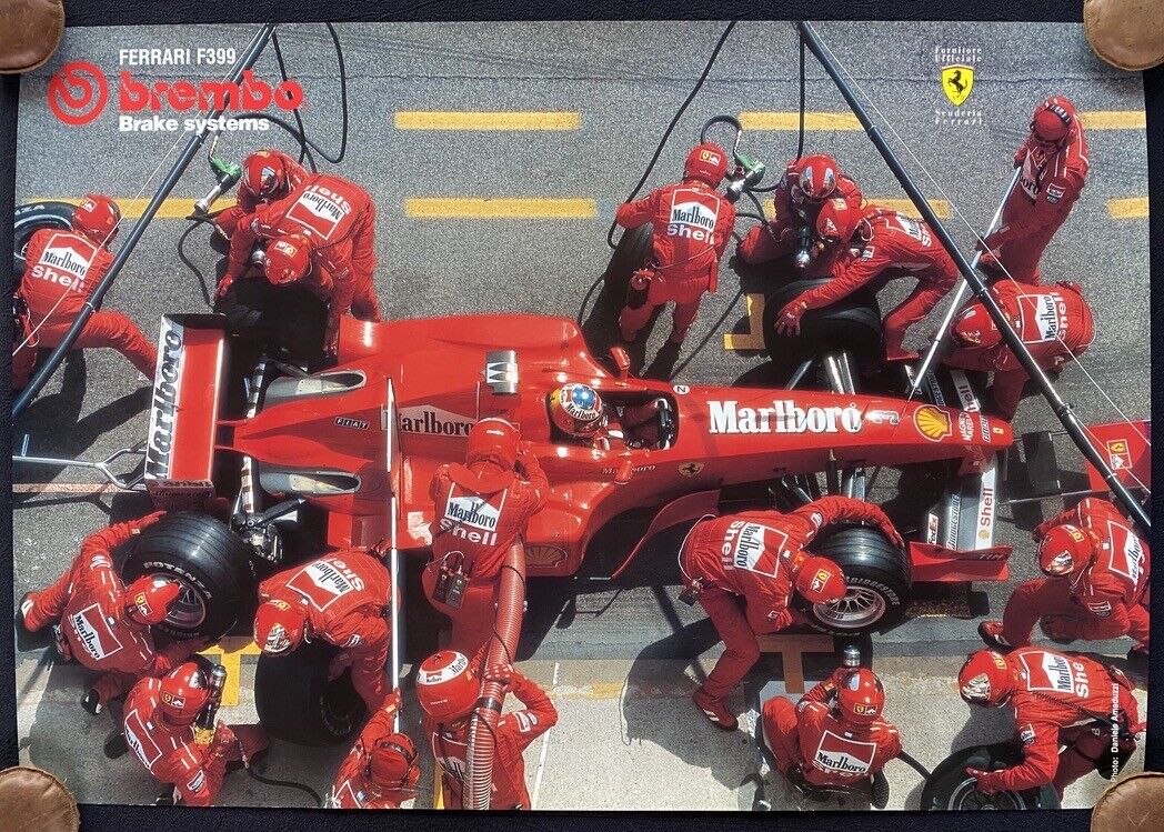 Brembo 1999 FERRARI F399 SCHUMACHER Salo Formula 1 Pit Stop Marlboro