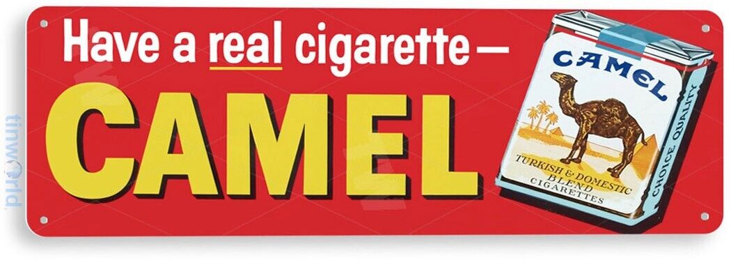 TIN SIGN Camel Cigarettes Metal Décor Wall Art Store Smoke Shop A268