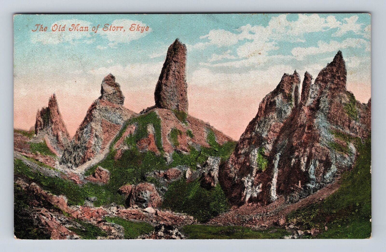 Skye CO- Colorado, The Old Man Of Storr, Antique, Vintage Souvenir Postcard