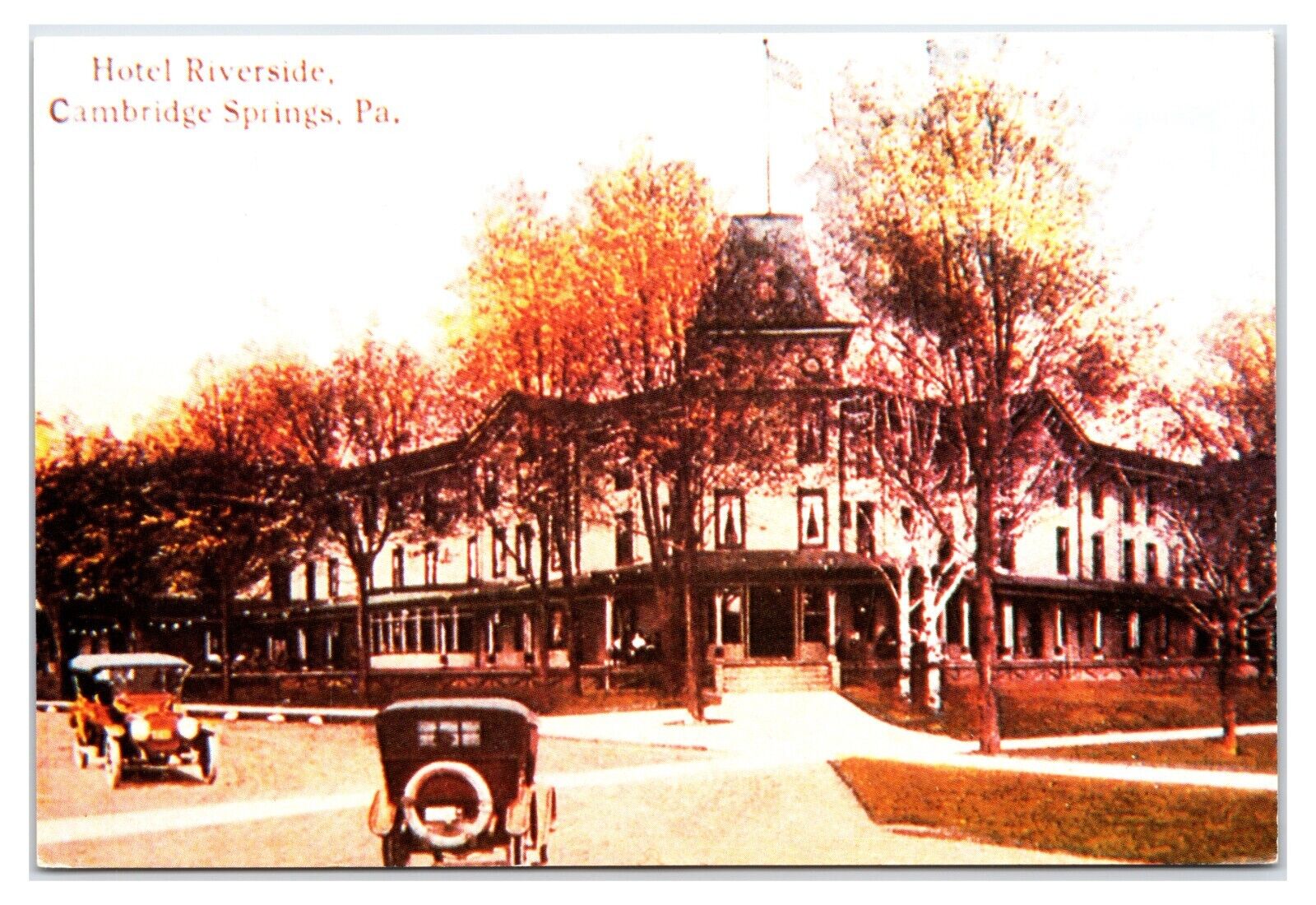 1990s - Hotel Riverside - Cambridge Springs, Pennsylvania Postcard (UnPosted)