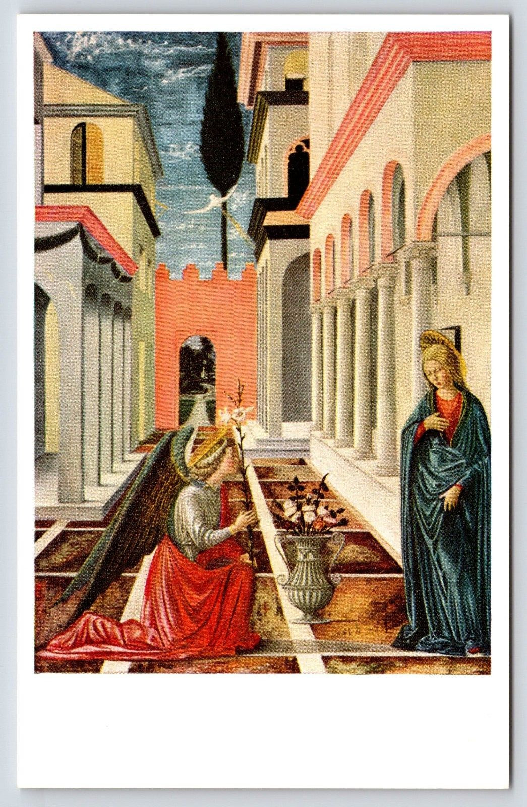National Gallery of Art The Annunciation Barberini Panels Vintage Postcard