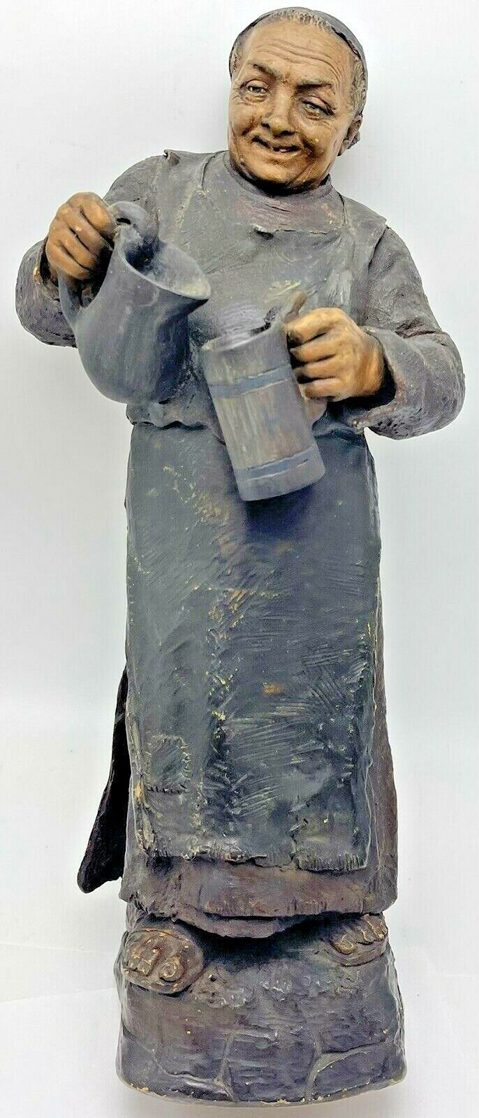 Monk Terracotta Priest Friedrich Goldscheider Austria Statue Beer Oktoberfest
