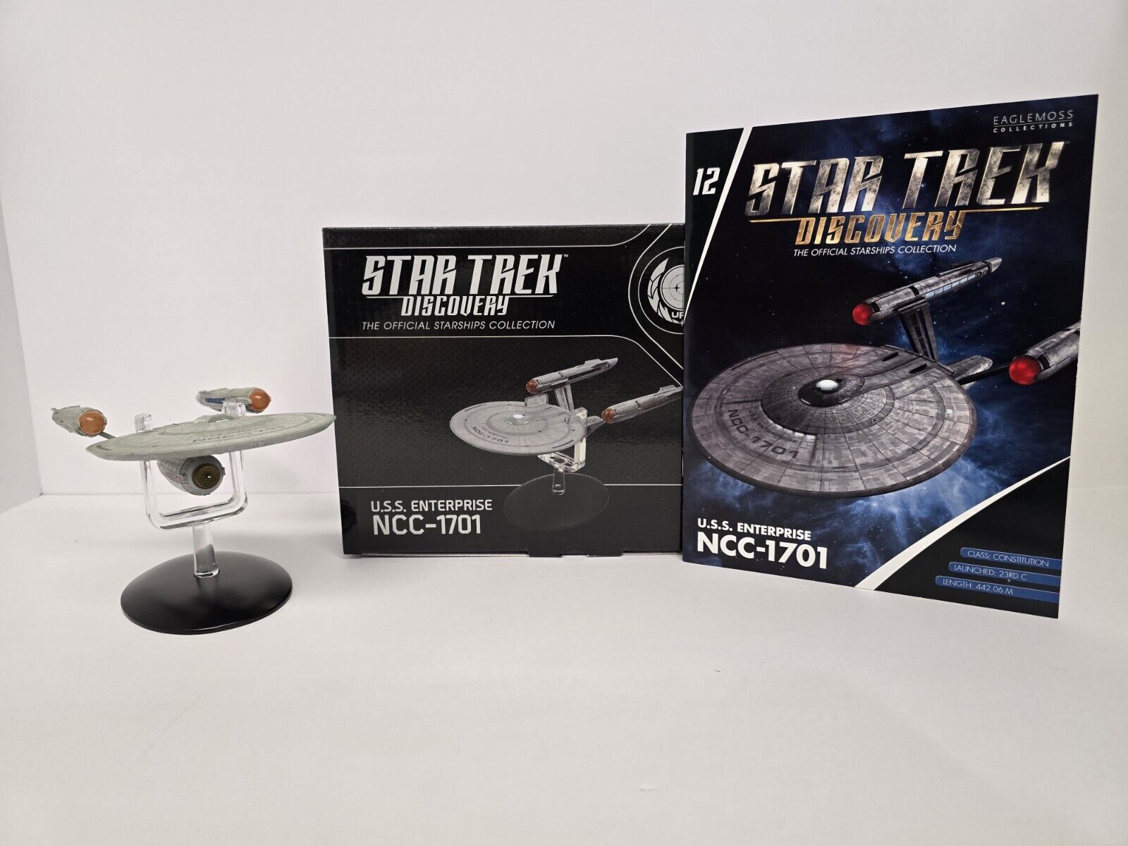 USS Enterprise NCC-1701 - Star Trek Discovery #12 Eaglemoss Starships W/ Mag