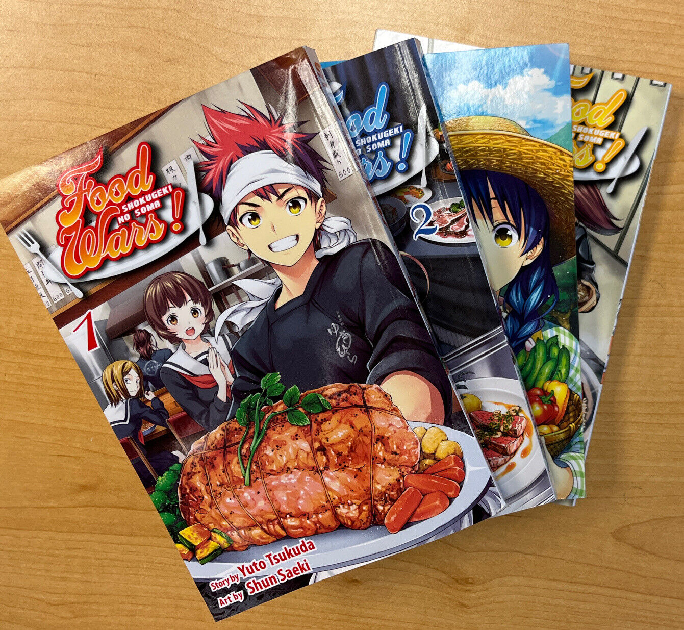 Food Wars Manga Vol. 1-4 (English), Shokugeki No Soma, Paperback