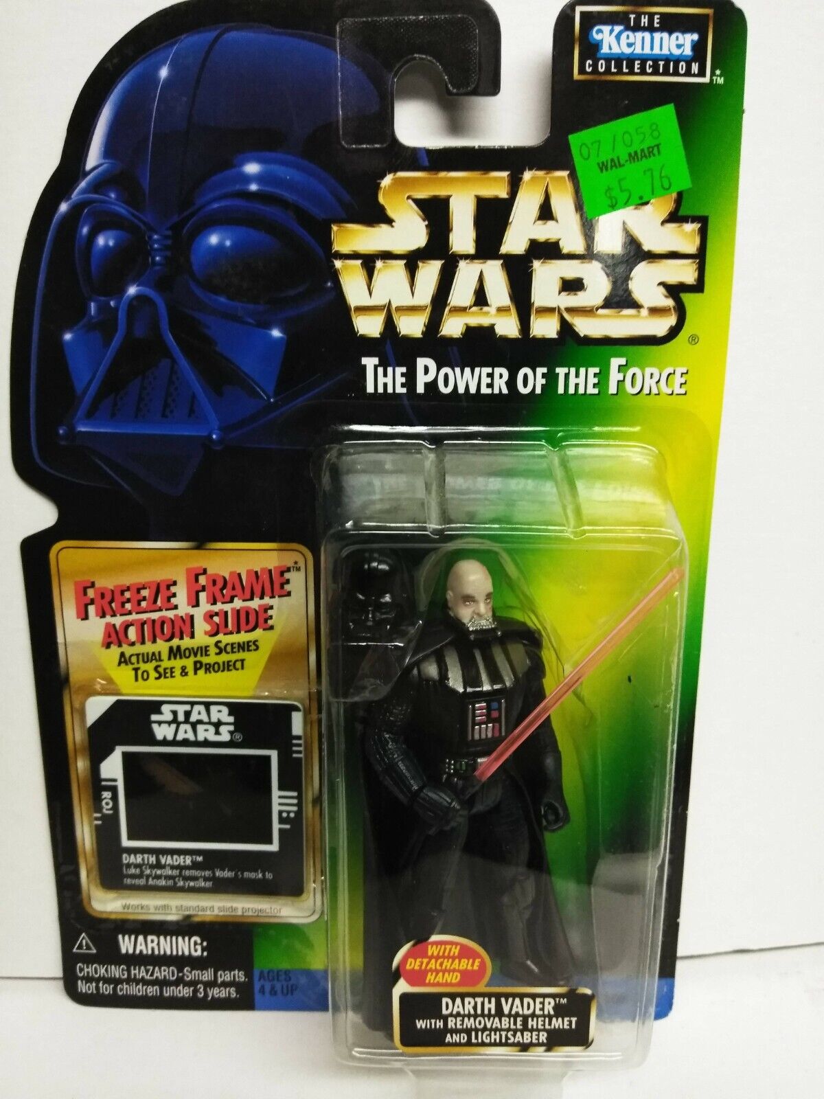 Star Wars Power of the Force Episode 1 Flashback Photo Darth Vader HELMET, SABER
