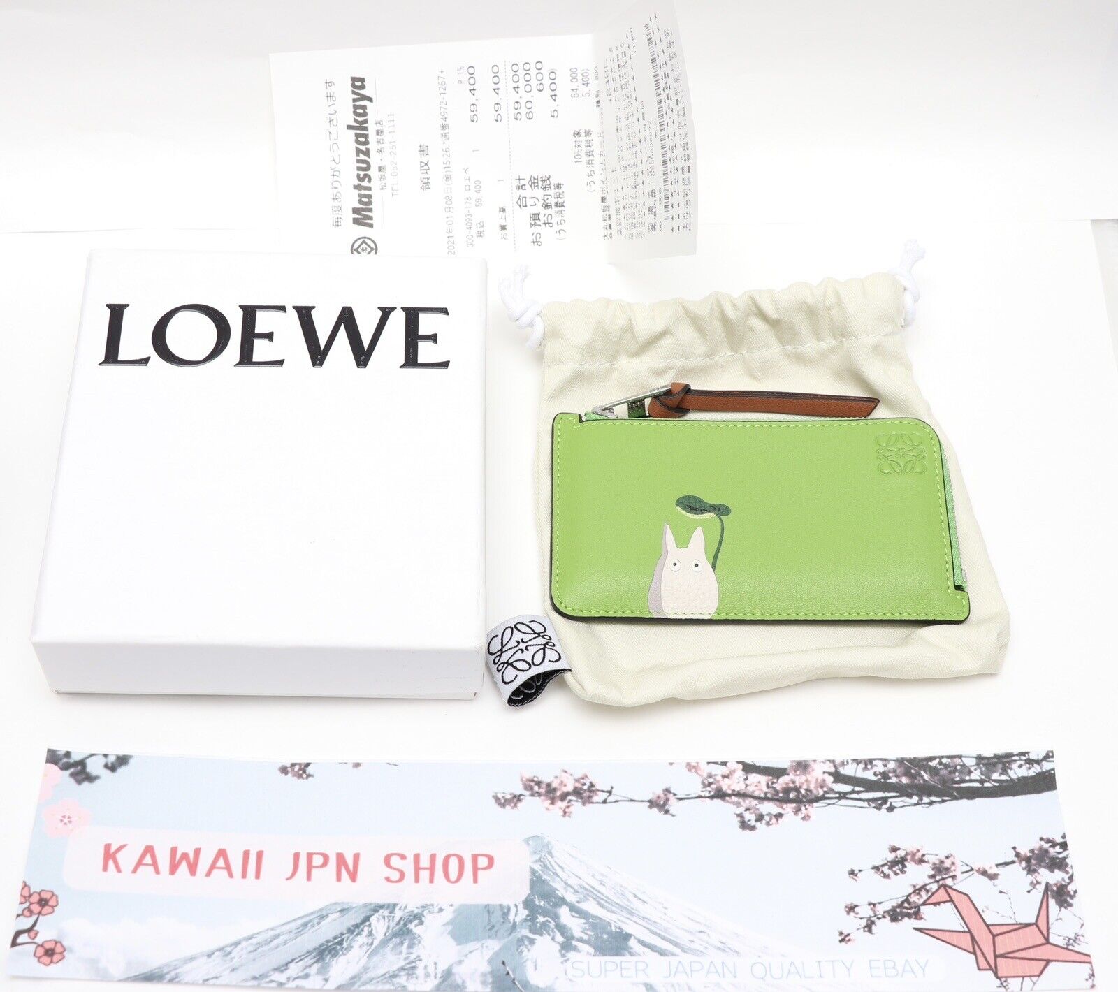 LOEWE Totoro collaboration limited card holder with box, storage bag gift