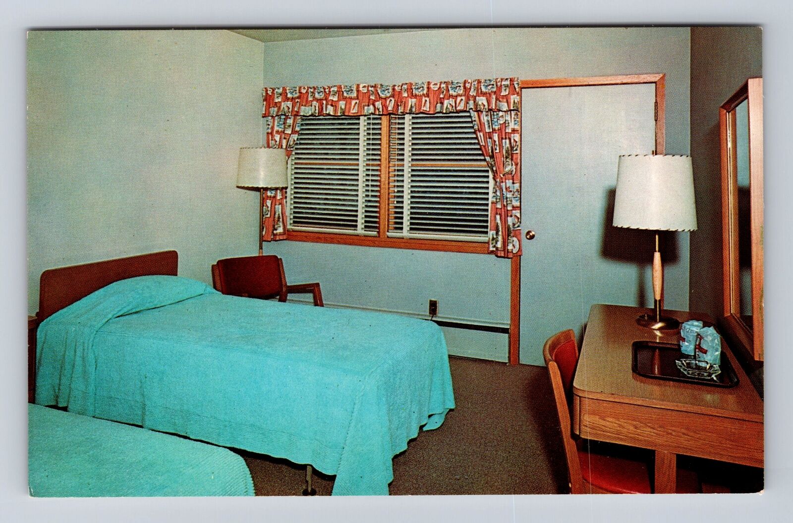 Morgantown WV-West Virginia, Balcony Guest Room, Mont Chateau, Vintage Postcard