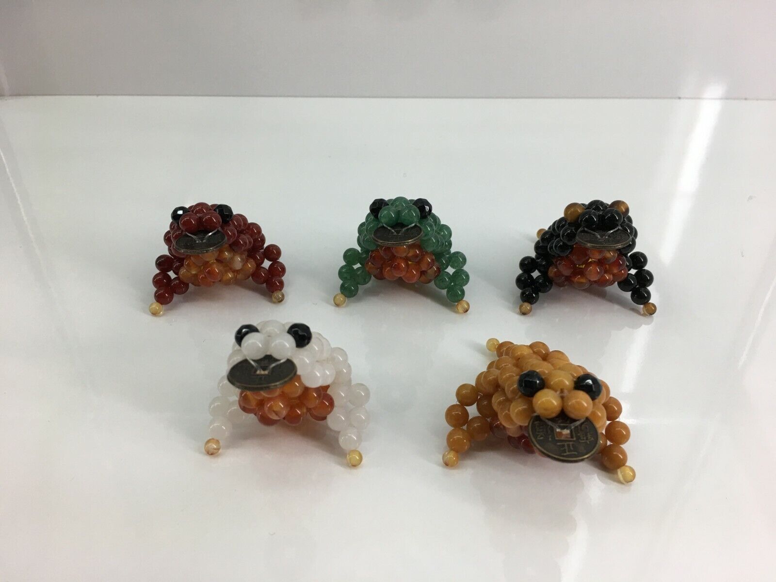 SALE  The Five Elements stone Frogs ( I Ching in Life ) 