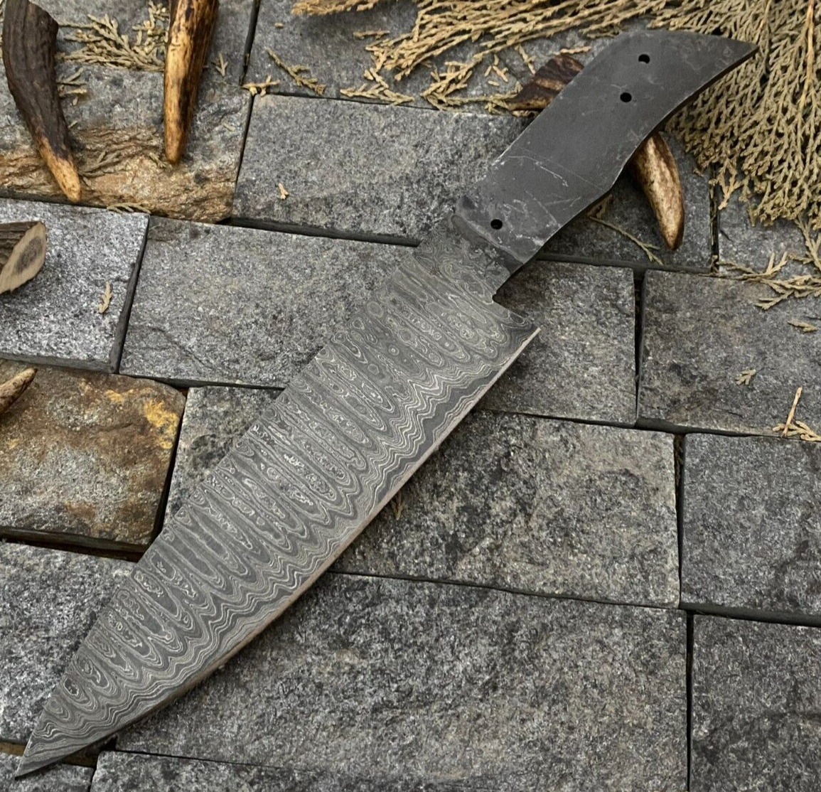 SHAERDBALDE Custom Hand Forged Damascus Steel Blank Blade Kitchen Chef Knife