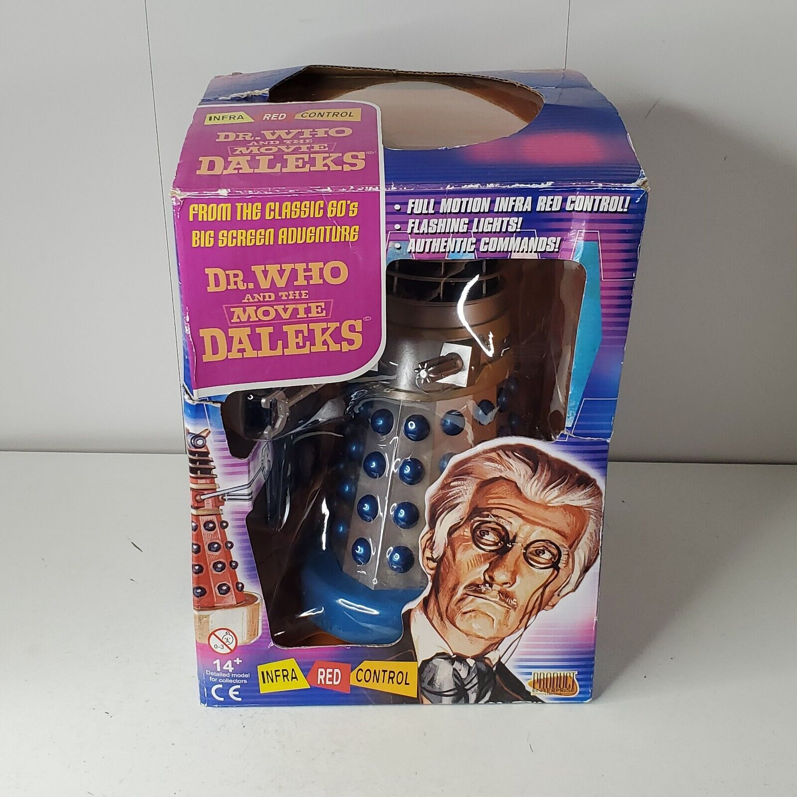 VTG 2003 Doctor Who  BBC Radio Controlled Imperial Guard Dalek New In Box  Blue