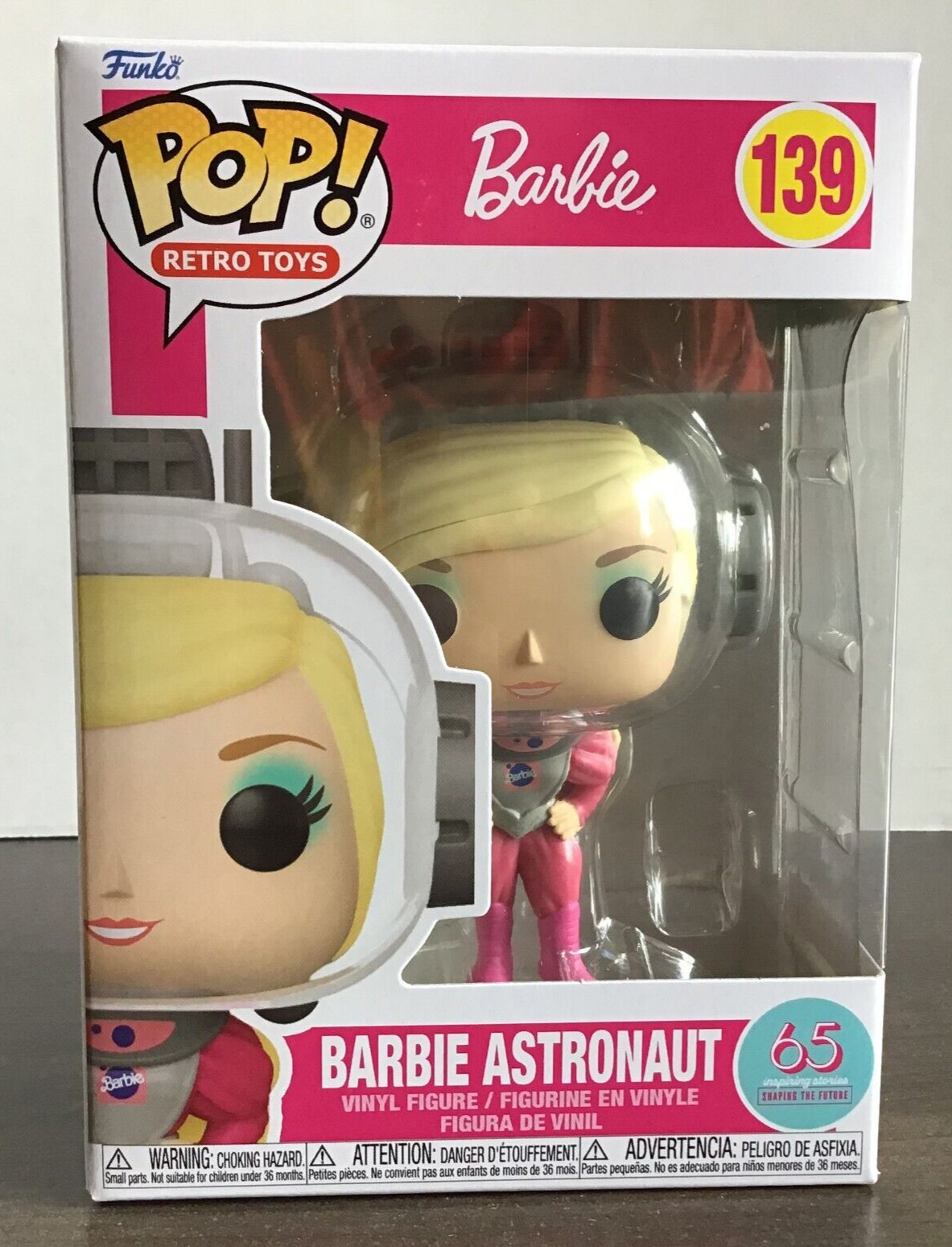 Funko Pop Retro Toys Barbie 65th Anniversary Barbie Astronaut Funko Pop #139
