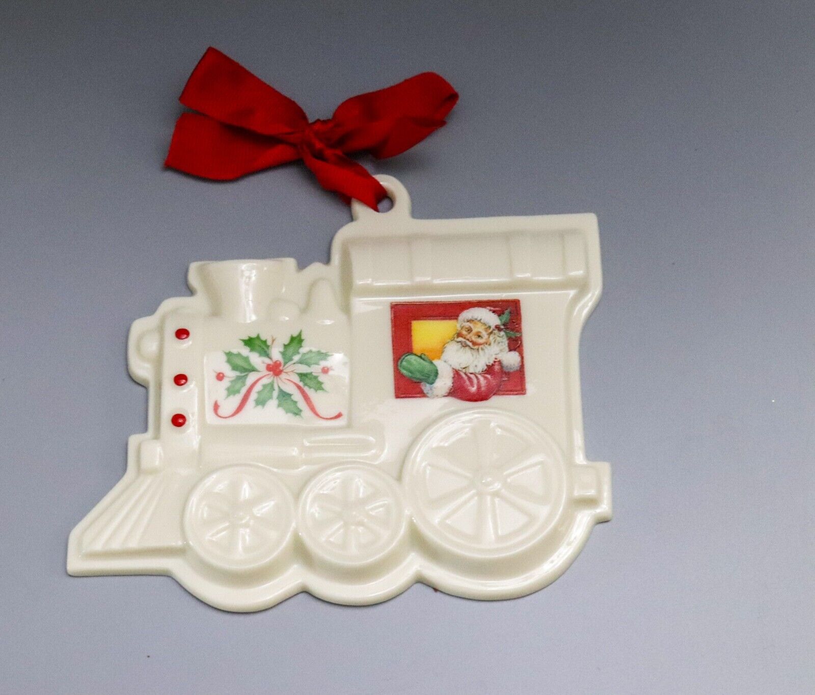 Lenox Christmas Holiday Train Cookie Press Ornament 