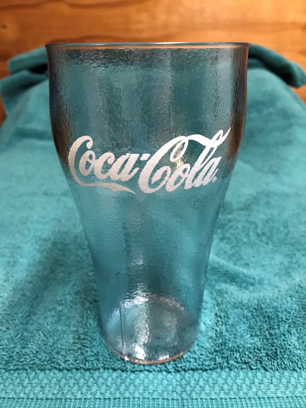 New Coke COCA COLA Logo Clear Plastic Restaurant style glasses craft