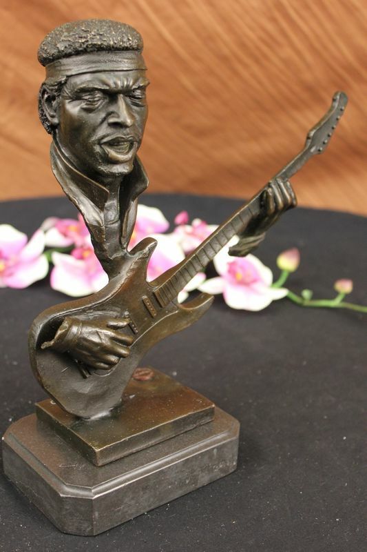 10 Inch Guitar Player Decorative Figurine, Solid Bronze Good Quality Figure Deal