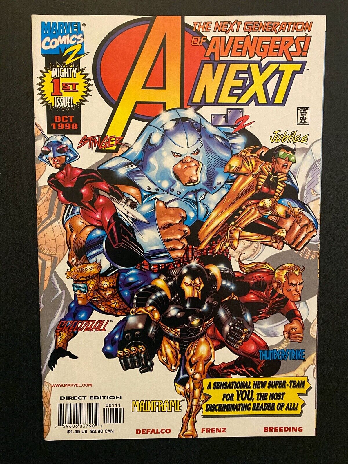 A-Next #1 1998 High Grade 9.4 MC2 Marvel Comic Book CL83-144