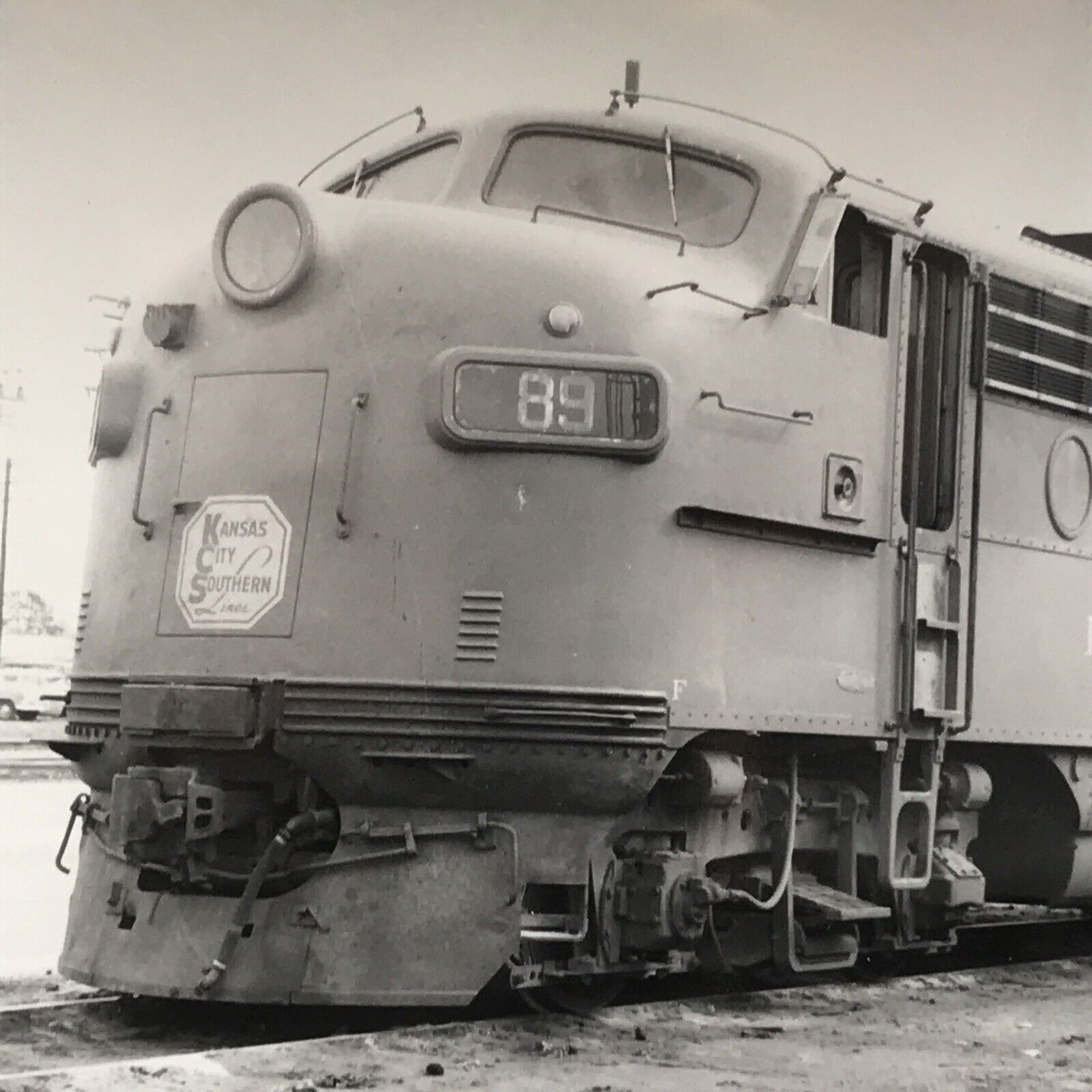 Kansas City Southern Railroad KCS #89 F7A Electromotive Photo Shreveport LA 1964