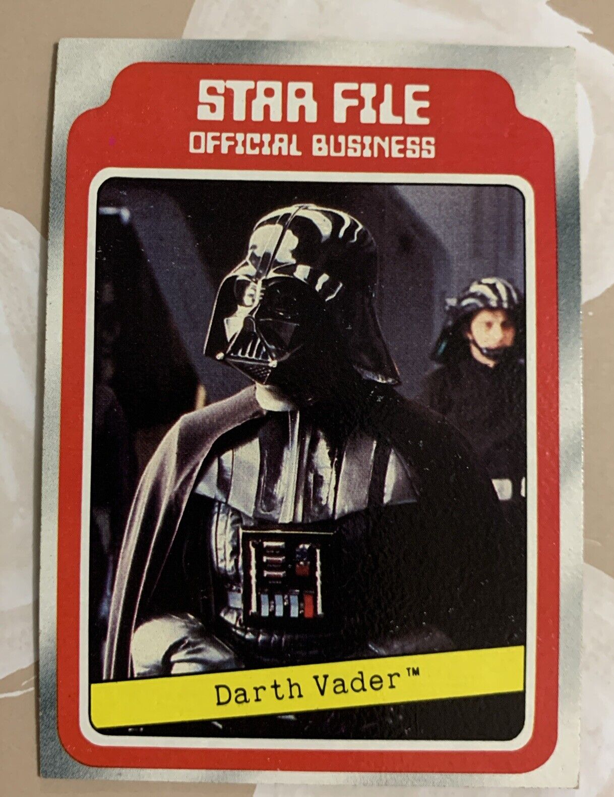 1980 Topps Star Wars Empire Strikes Back #10 DARTH VADER  Star File Card