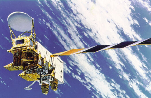 EOS PM-1 Aqua NASA Reasearch Satellite Wood Model Replica Small 