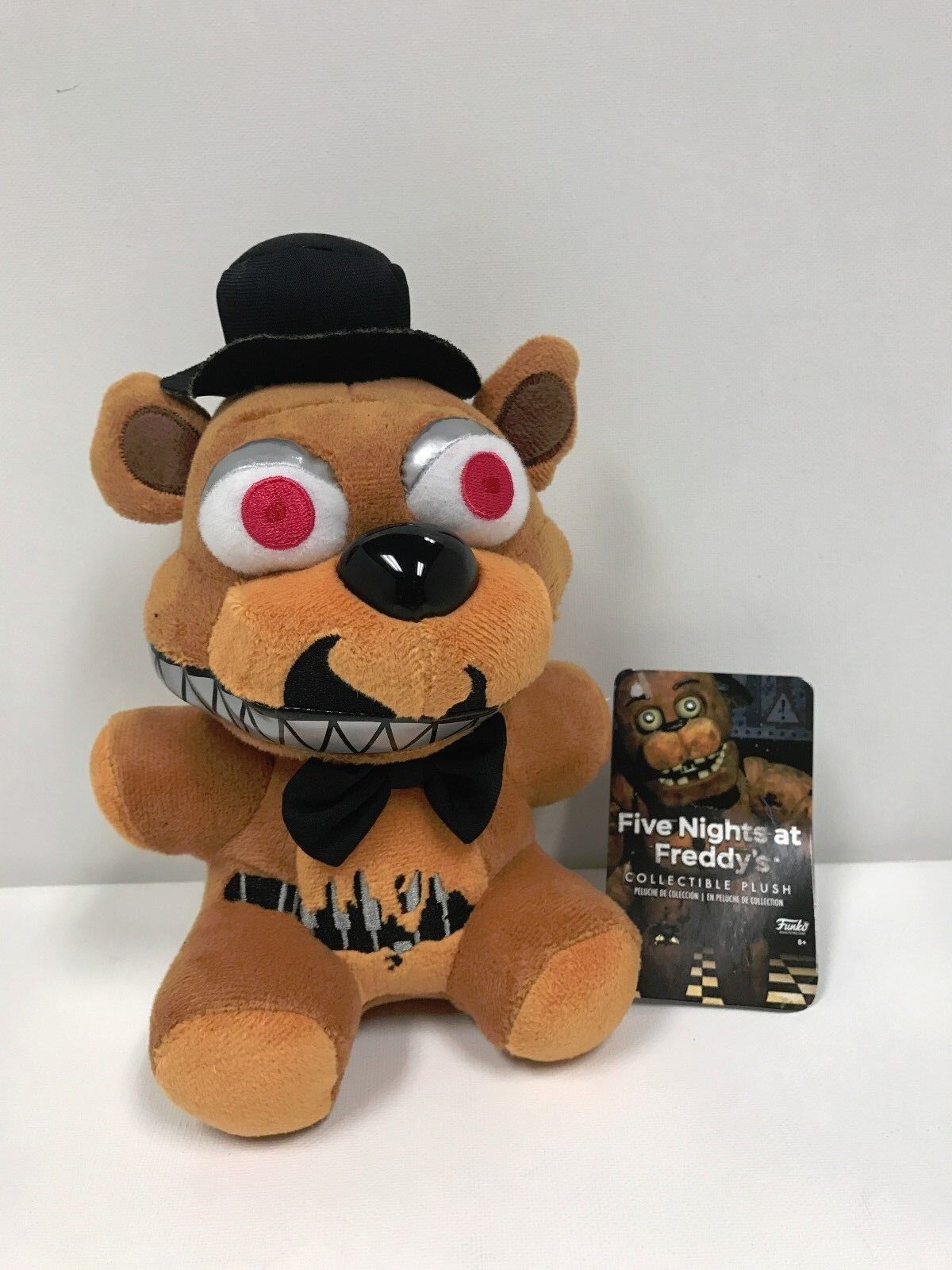 FUNKO FNAF NIGHTMARE FREDDY PLUSH FIRST SERIES 2016 TAG (VAULTED)