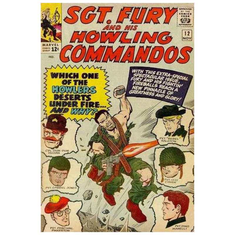 Sgt. Fury #12 in Very Good minus condition. Marvel comics [m@