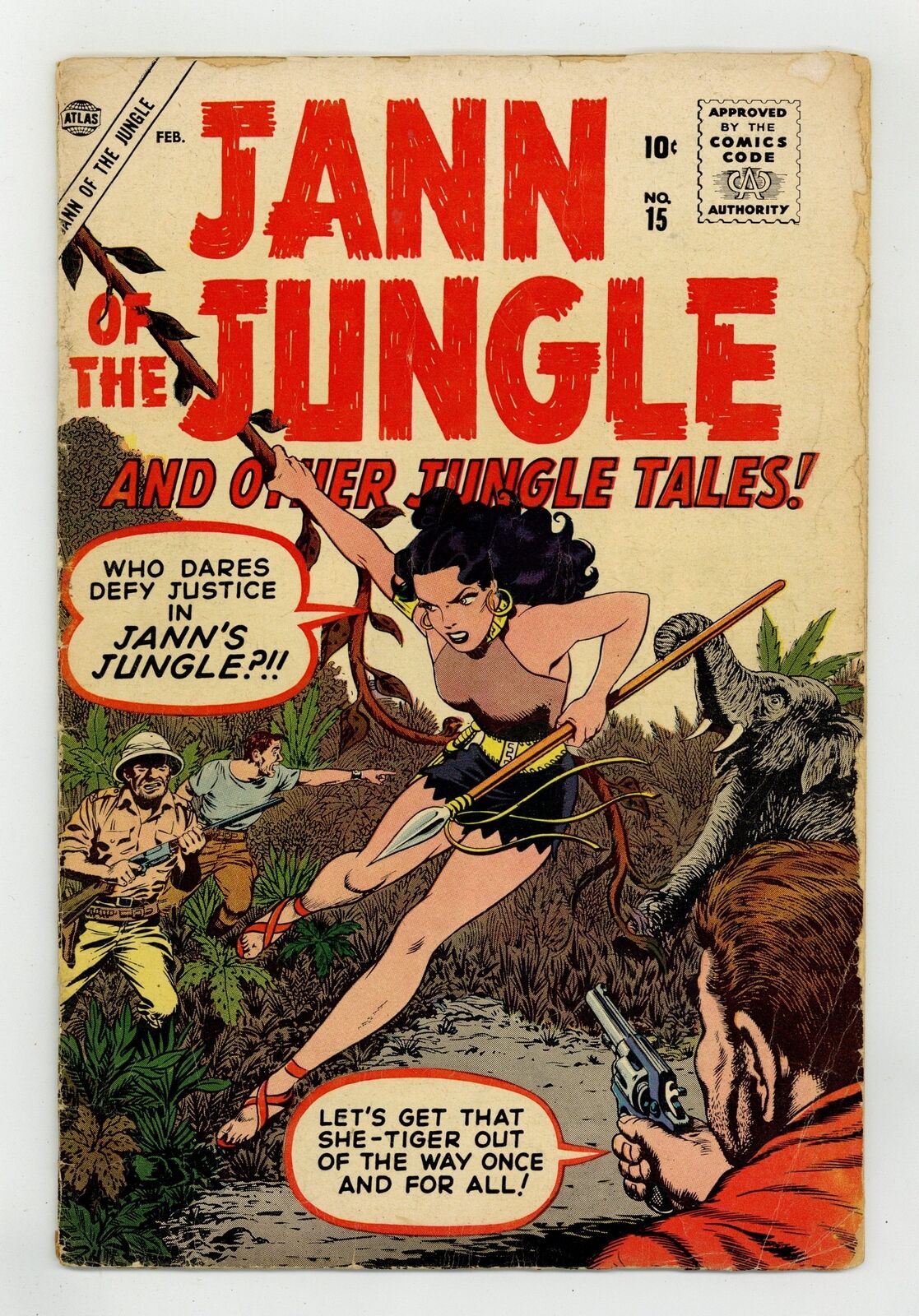 Jann of the Jungle #15 GD+ 2.5 1957