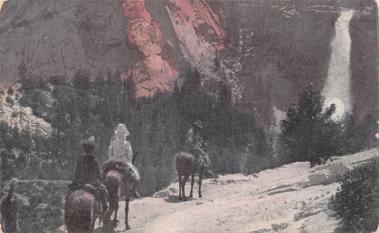 Nevada Falls Yosemite Valley California UDB c1905 Postcard